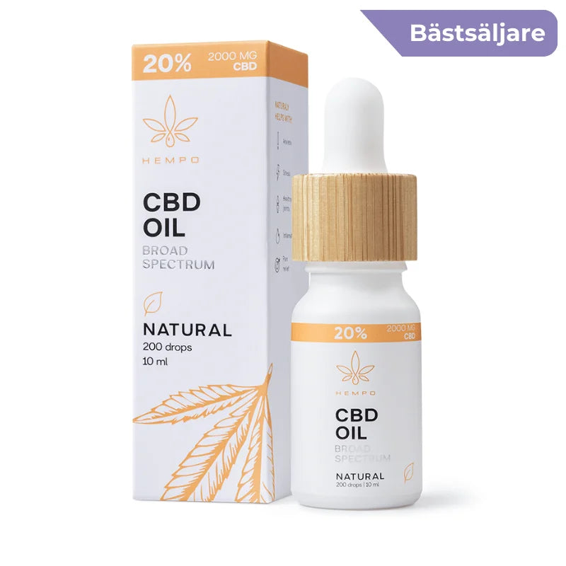 Hempo CBD olja brett spektrum 20% utan THC